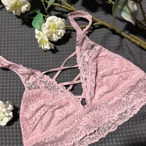 Victoria's Secret Pink Floral Lace Bralette